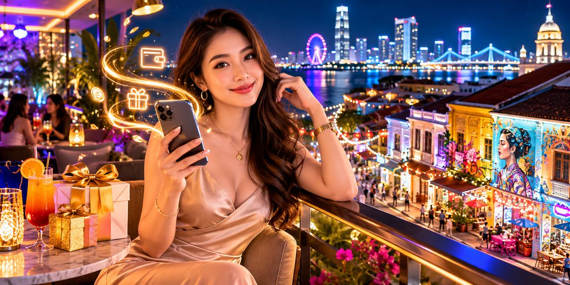 Pengguna melakukan log masuk ke platform 680 melalui telefon pintar di Pulau Pinang