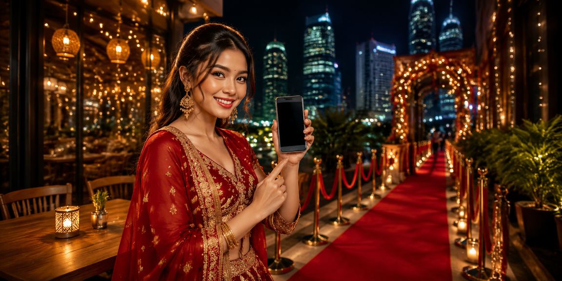Pemain menggunakan aplikasi 680 di telefon pintar di Petaling Jaya